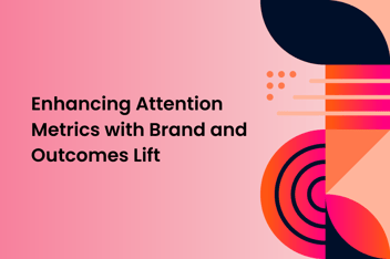 Image with Graphical Shapes and title "Enhancing attention metrics with Brand and Outcomes Lift"