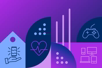 Graphical illustrations of items people may buy representing purchase intent.