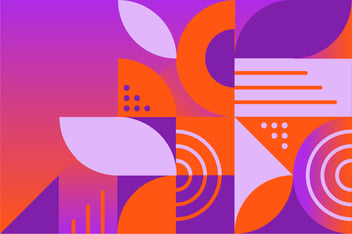 purple and orange patterns representing the fediverse