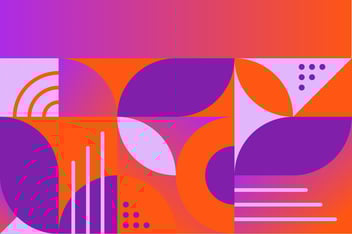 purple and orange patterns representing the fediverse