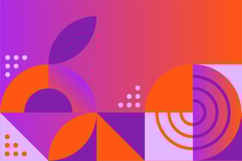 purple and orange pattern representing the fediverse