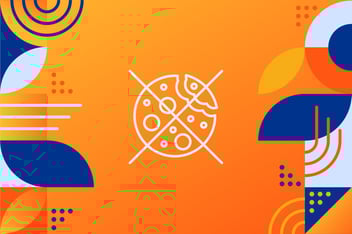 orange, blue and yellow partner representing context-based ad targeting