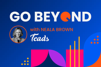 Image of Teads', Neala Brown, for DISQO's webinar about the future of ad measurement in a cookieless world.