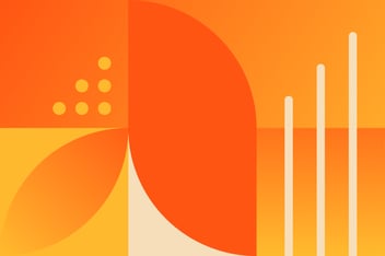 orange and yellow patterns representing tentpole marketing